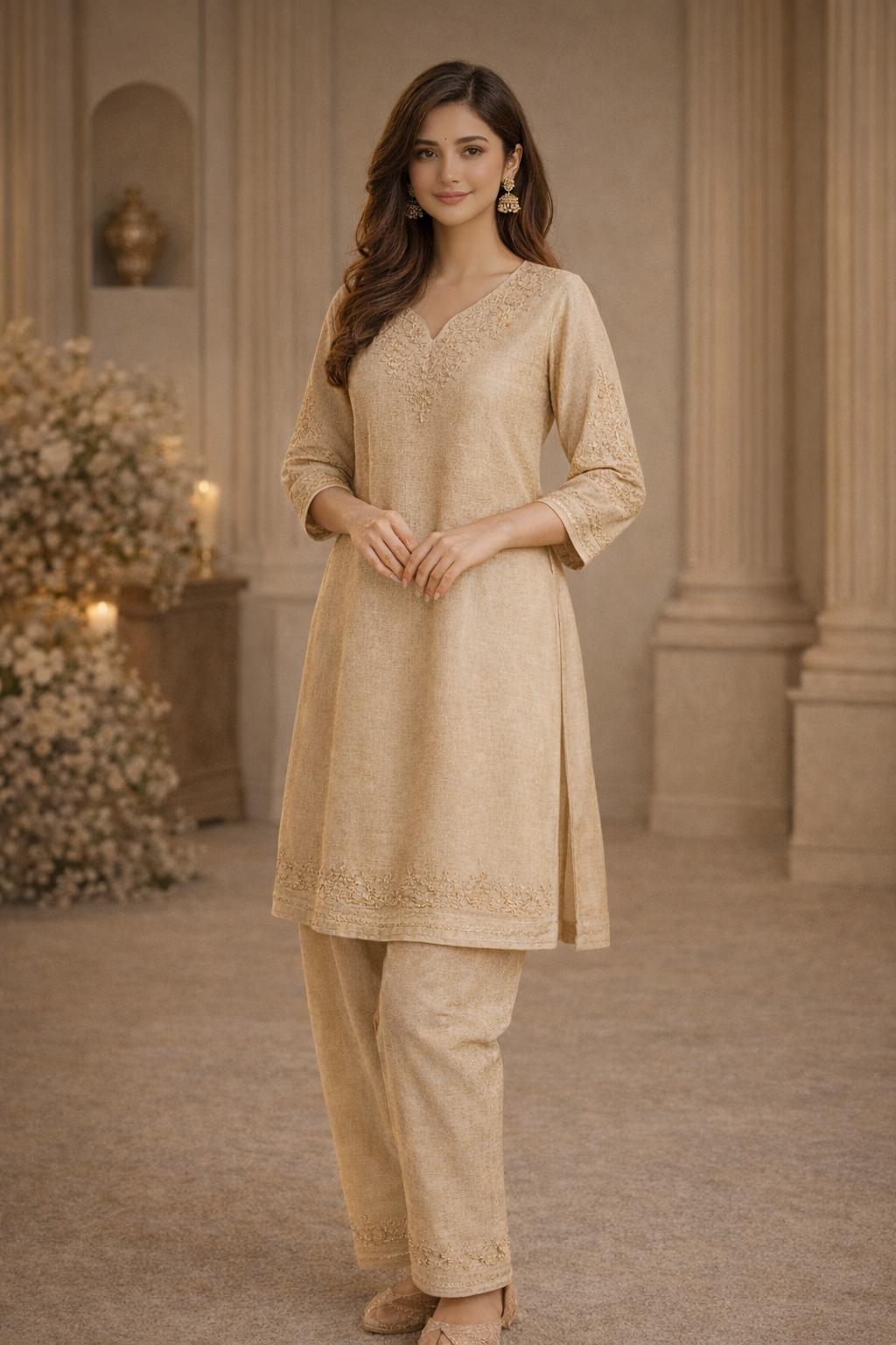 Samrajni women's Heritage Sets in handwoven natural silk